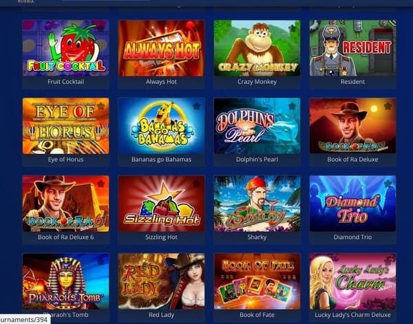 Популярные игры Рояль Раша казино